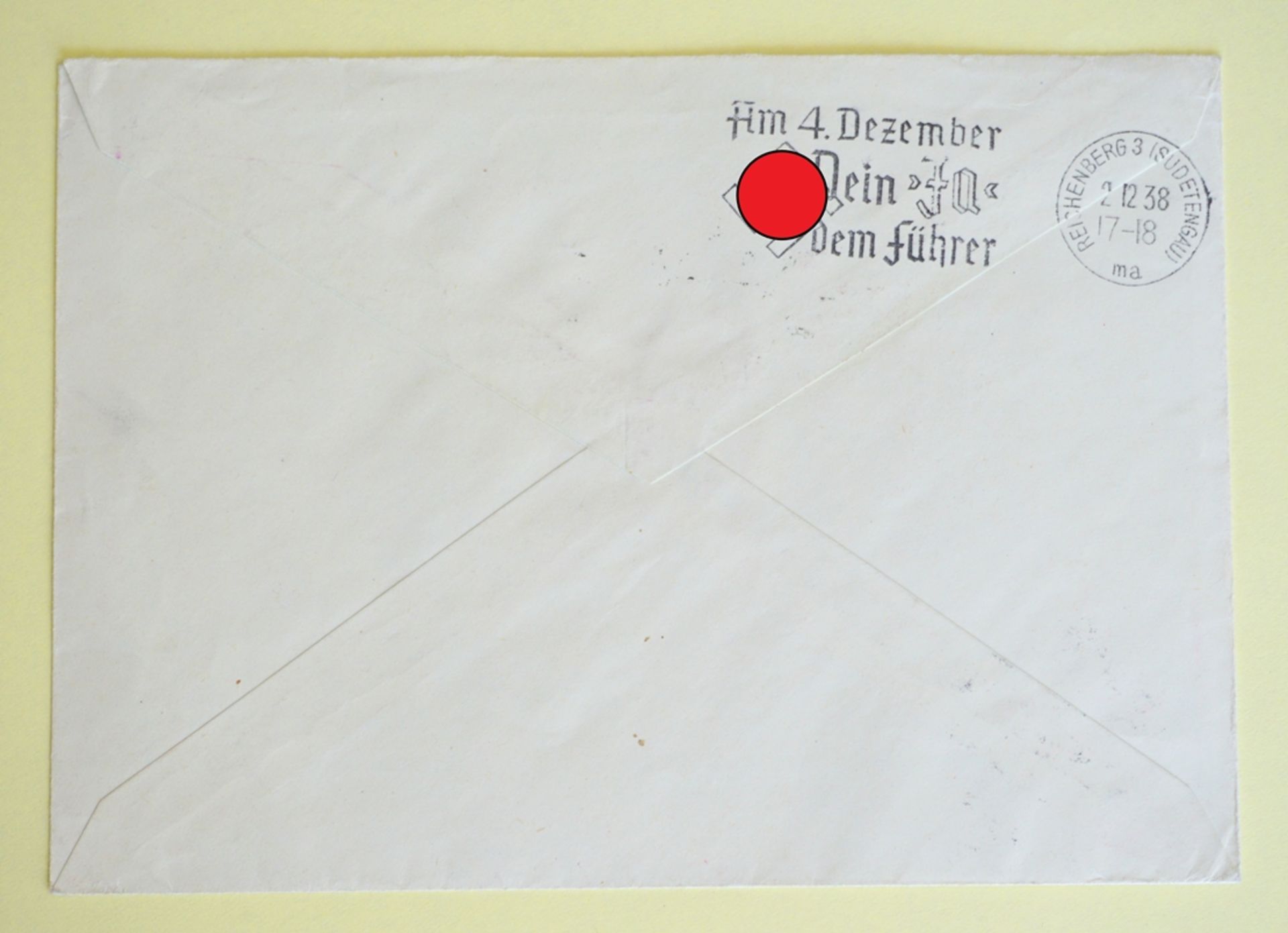 Privat Umschlag, mit Flugpostmarke, 100 Pf  - Bild 2 aus 2