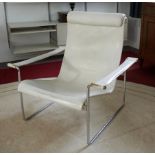 weißer Lounge Chair D99 mit Hochlehne, Hans Könecke für Tecta, 1960er Jahre