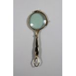 Lorgnette, Vergoldet, L 12 cm., guter, altersbedingter Zustand.