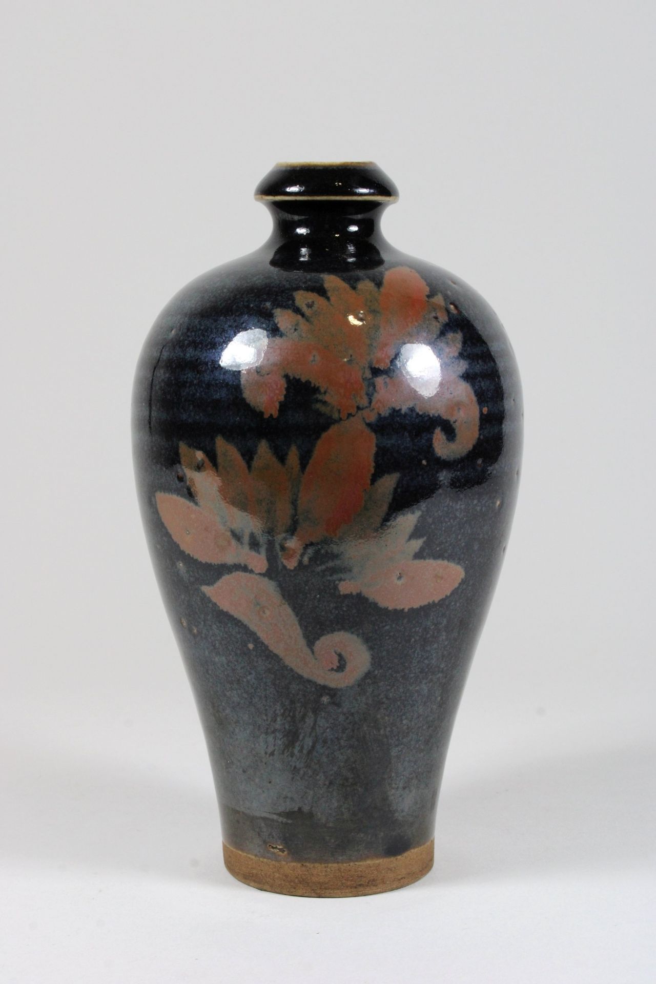 Meiping Vase, China, Porzellan, wohl Jin-Yuan Dynastie (265-420), Henan Eisendekor, schwarz