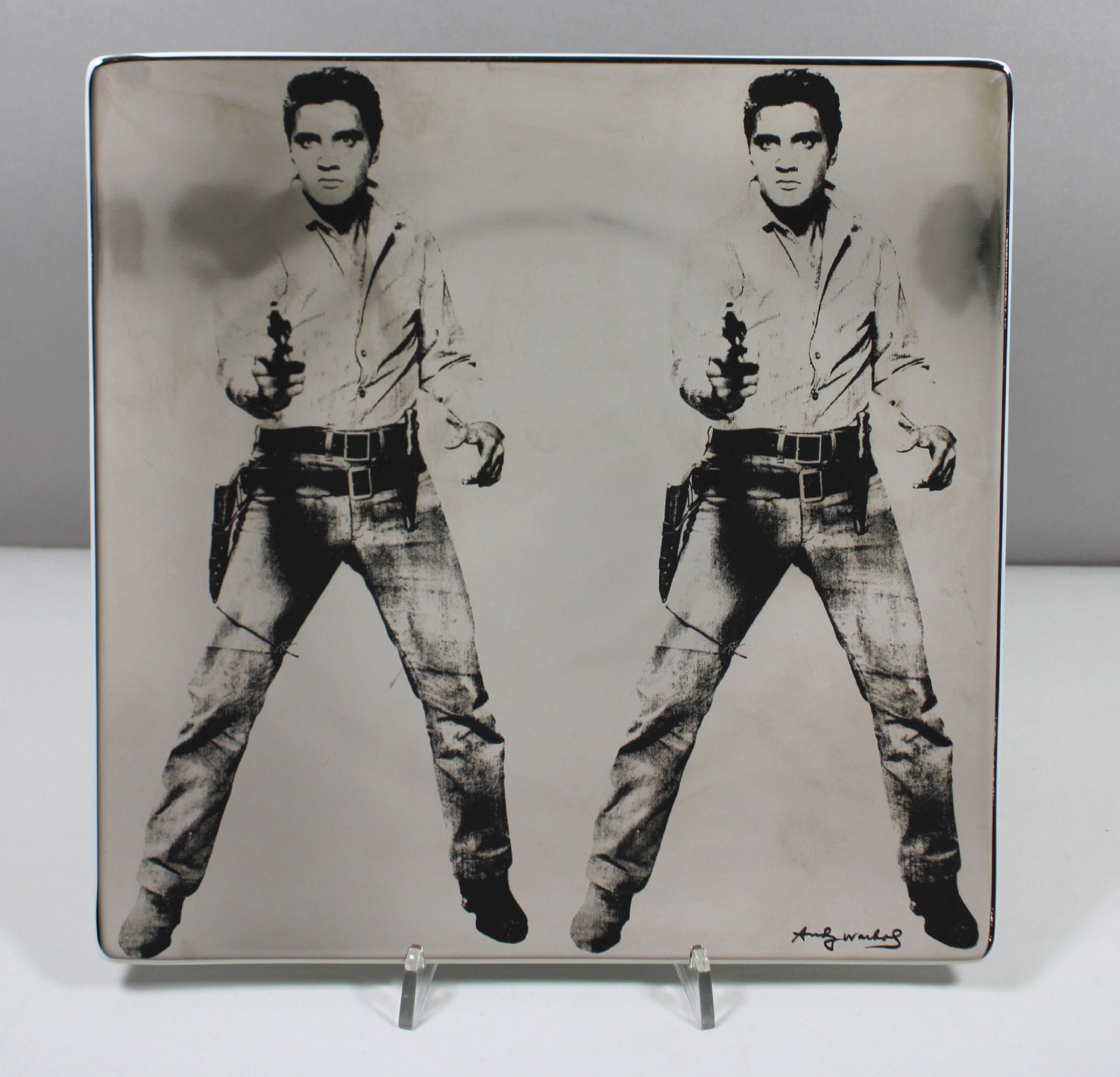 Andy Warhol (amerikanisch, 1928-1987), Elvis Platin, Wandteller, Rosenthal Studio Line,