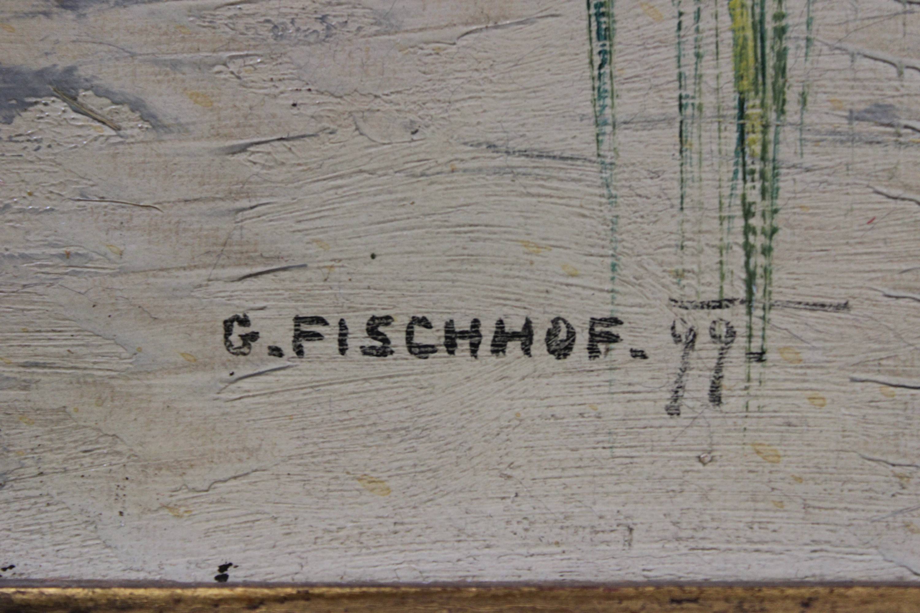 Georg Fischhof (österreichisch, 1859 - 1914), im Wald, ÖL auf Leinwand, unten links signiert und - Image 2 of 3