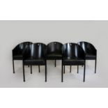 Design Sessel Fünferset, Modell Costes Club Chair von Entwerfer Philippe Starck für Driade Aleph,