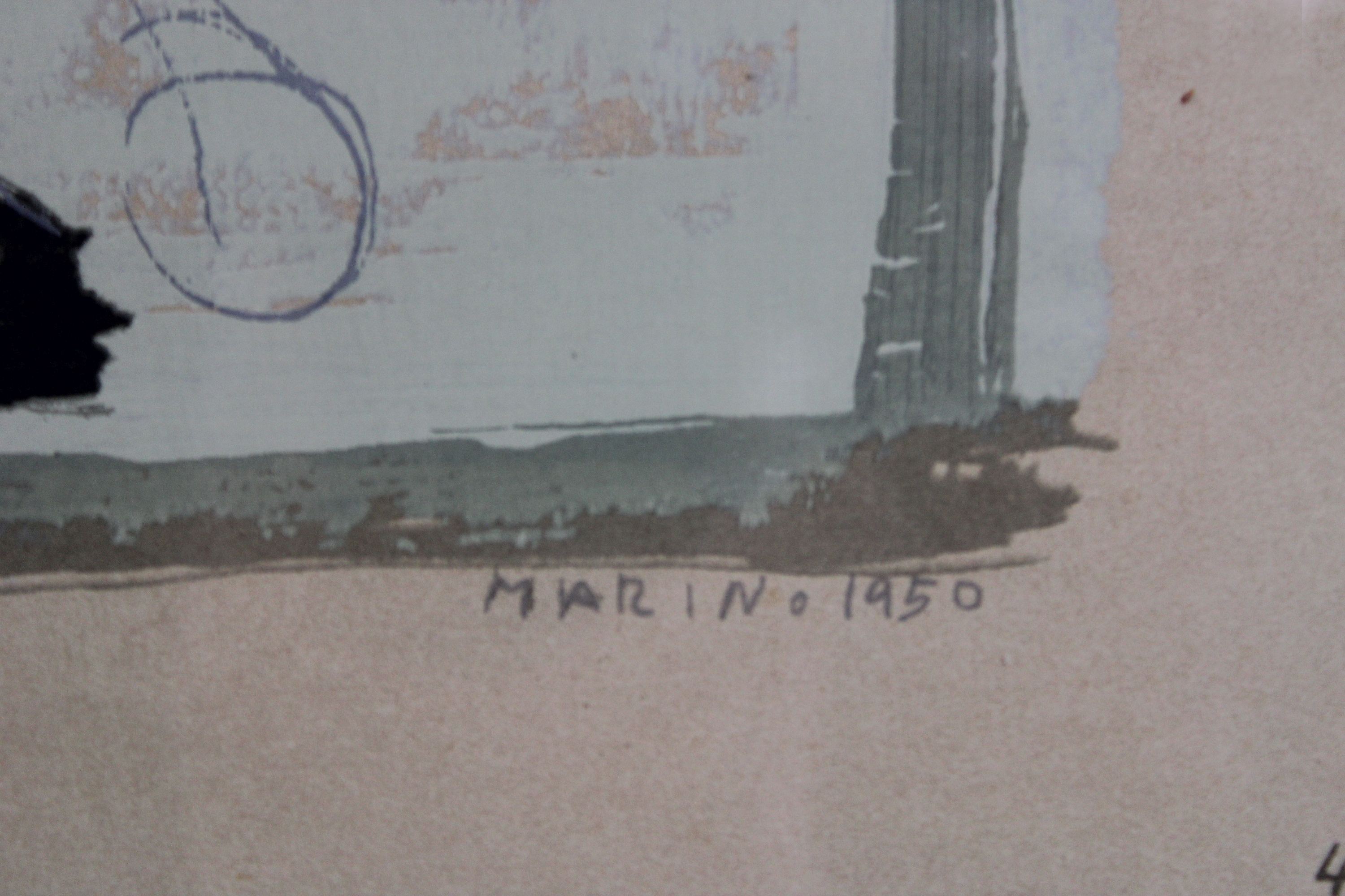 Marino Marini (italienisch, 1901 - 1980), Pferd, 1950, Mischtechnik auf Papier, unten rechts - Image 2 of 3