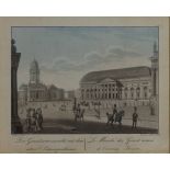 Der Gensdarmesmarkt mit dem alten Schauspielhause, Kupferstich, 18 Jh., Laurens et Thide Sculp,