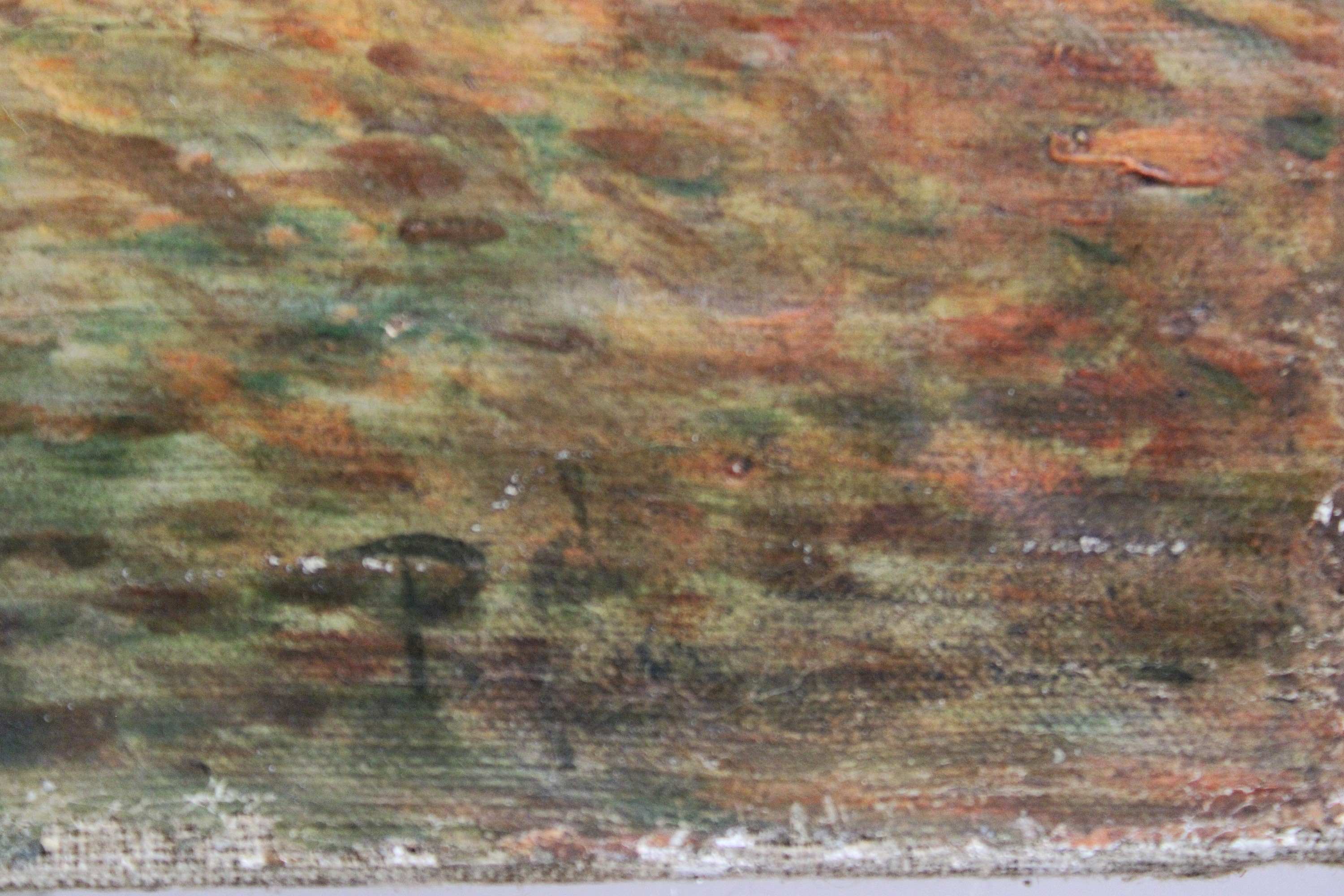 Unbekannter Künstler, Ansicht des Dogenpalastes Venedig, Öl auf Leinwand, unten rechts unleserlich - Image 2 of 2