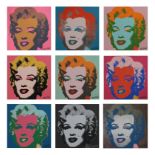 Andy Warhol (amerikanisch, 1928-1987), Marilyn Monroe 9 St., Offset Lithographie, in der Platte sig