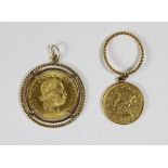 Paar Münzen, Gold, 1 Dukaten, Österreich, USA Liberty Head - 2 1/2 Dollar, 1902. G. gesamt 10,84 g.