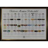 Chateau Mouton Rothschild, Plakat mit Künstleretiketten, von 1945 bis 1992, Lichtmaß: 91 x 63 cm, R