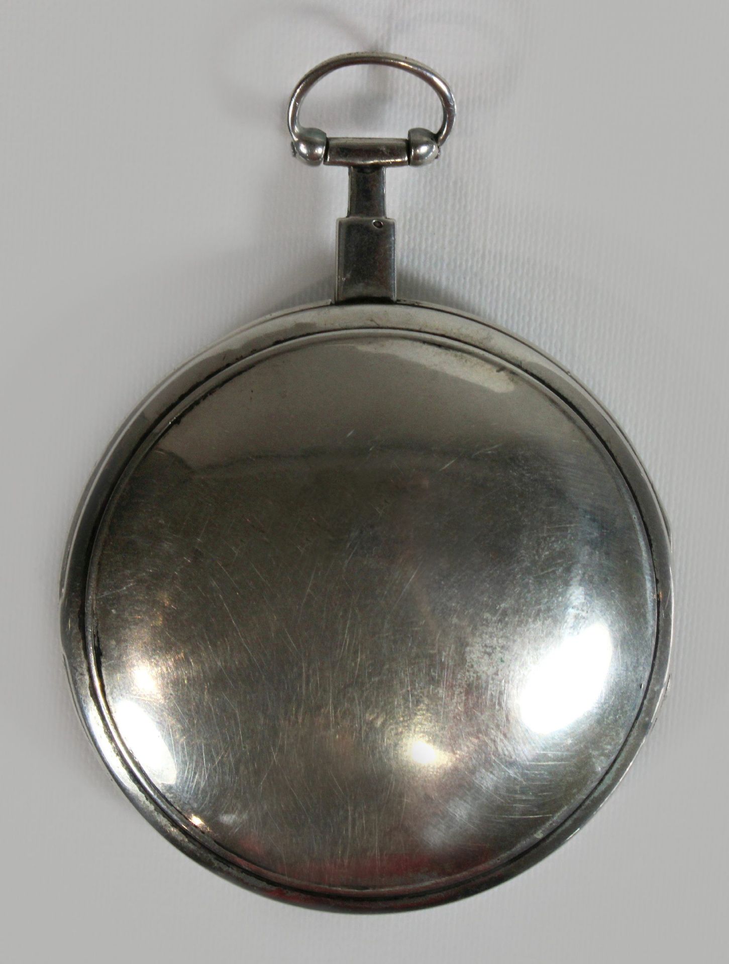 Breguet Schlüsseluhr, um 1800, Frankreich, Silber, Uhrwerk bez. Breguet a Paris, Gehäuse-Nr.: 5946, - Bild 3 aus 5