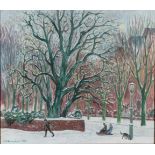 Edmund Anton Kohlschein (deutsch, geb. 1899), Winter im Park, 1982, unten links signiert und datier