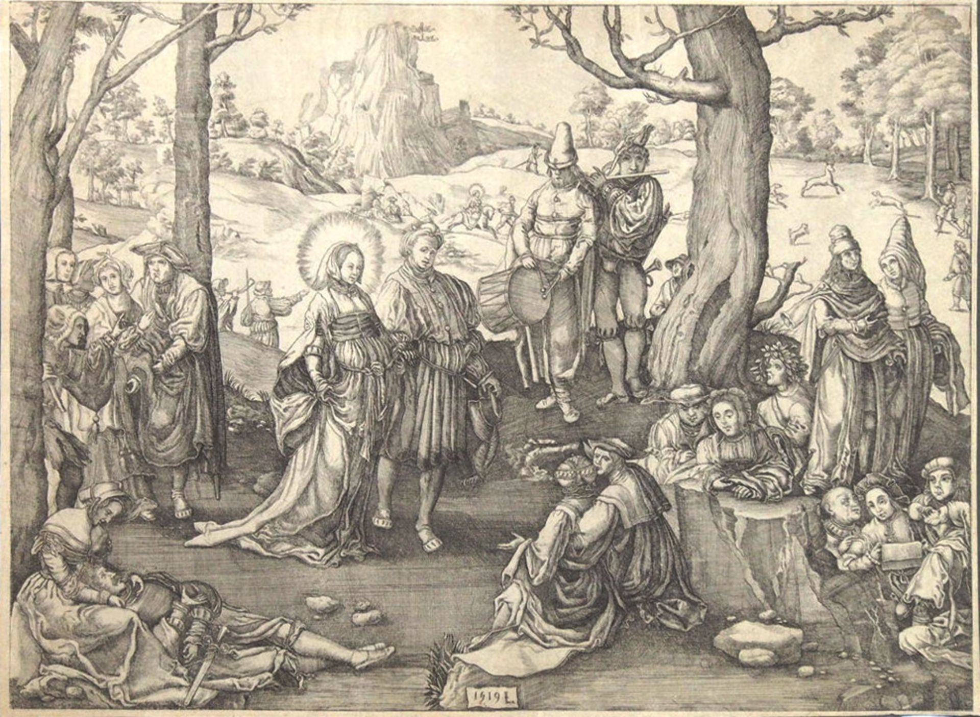 LEYDEN, Lucas van: Tanz der Heiligen Maria Magdalena - Image 2 of 2