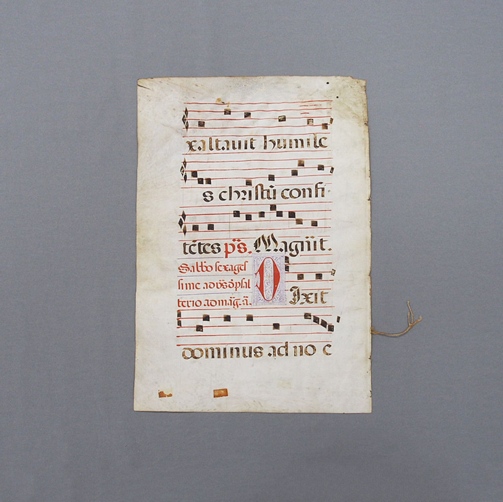 Text- und Notenblatt aus einem Antiphonar - Image 2 of 2