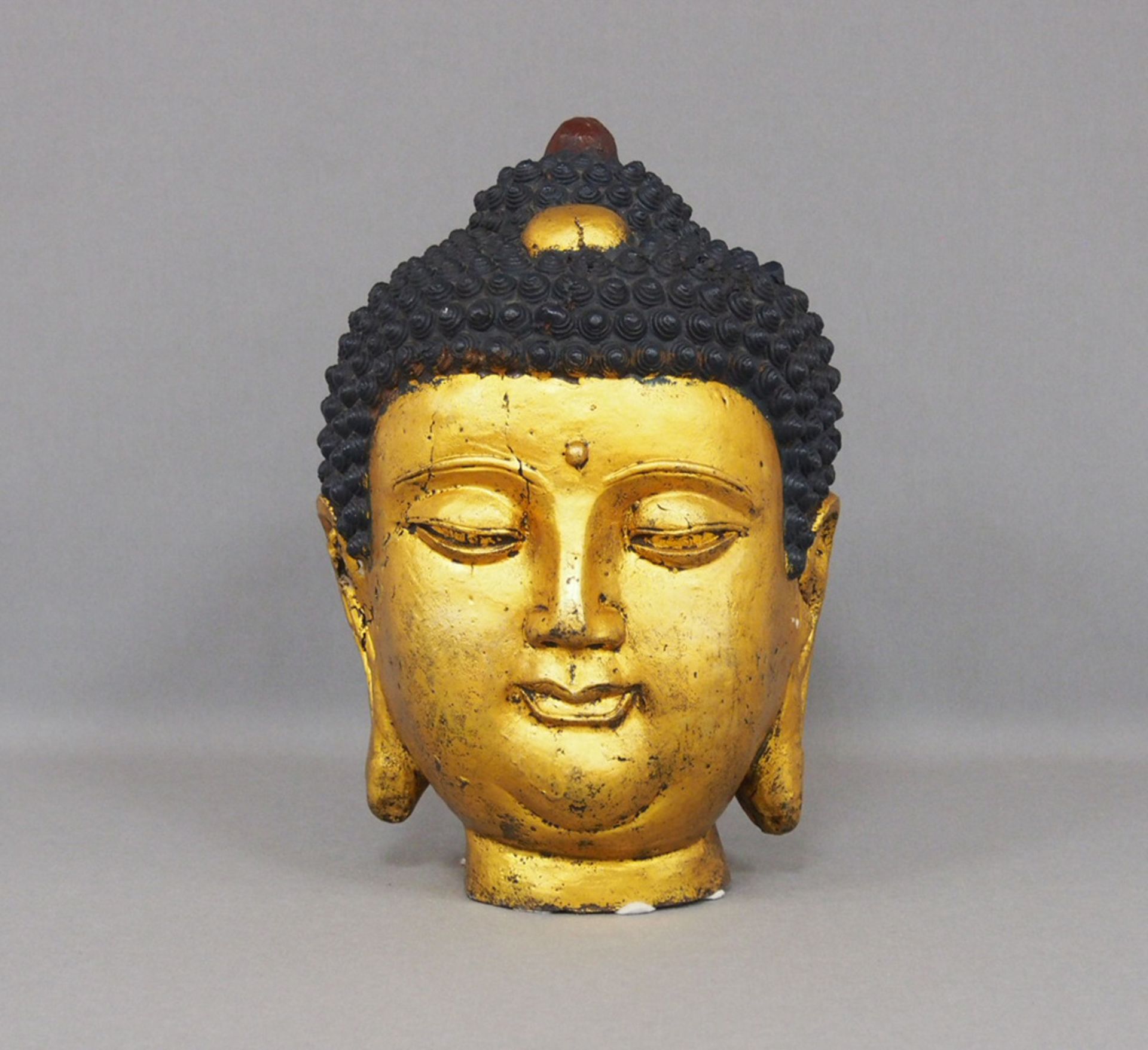 Lebensgroßer Buddhakopf