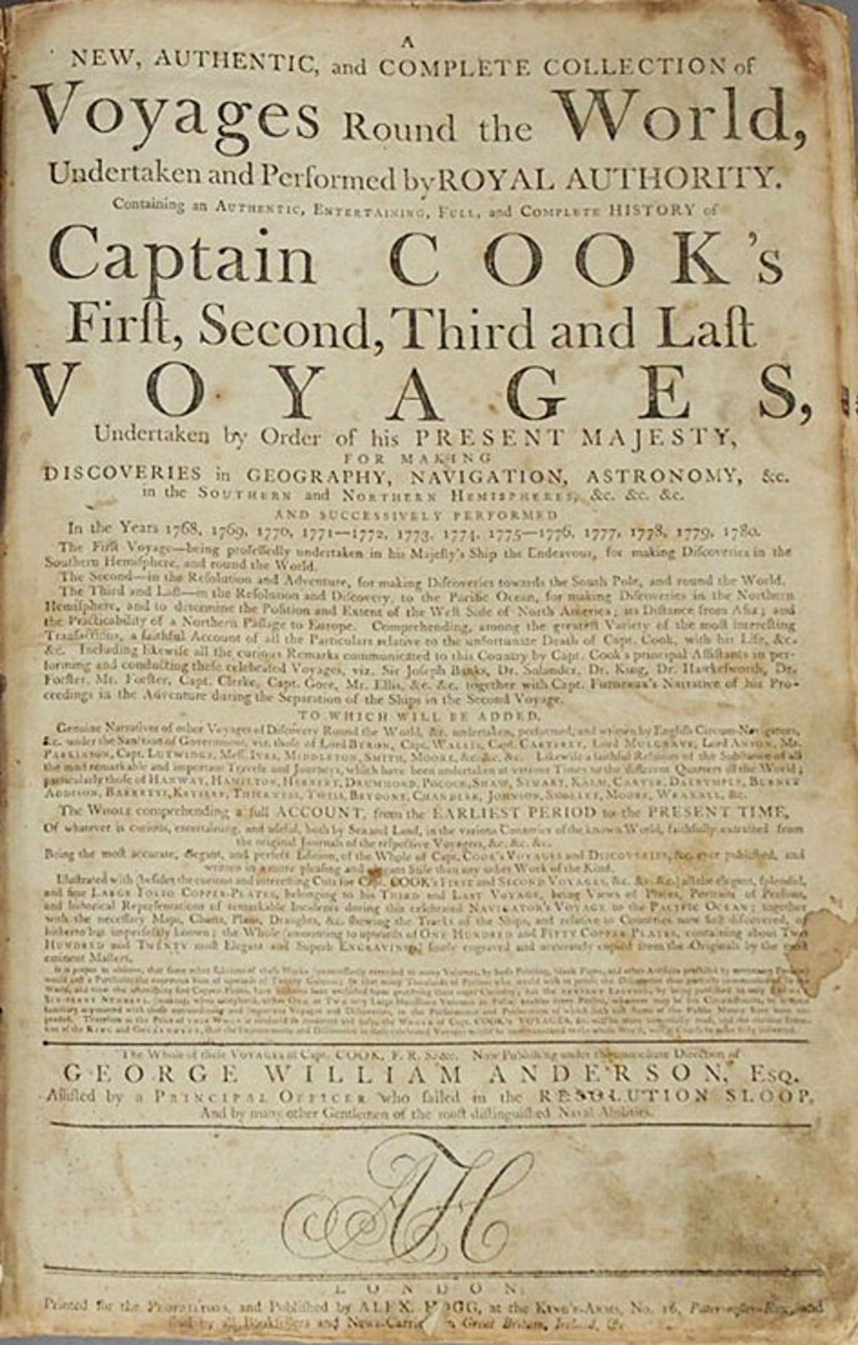 ANDERSON, George William: A New, Authentic, and Complete Collection of Voyages
