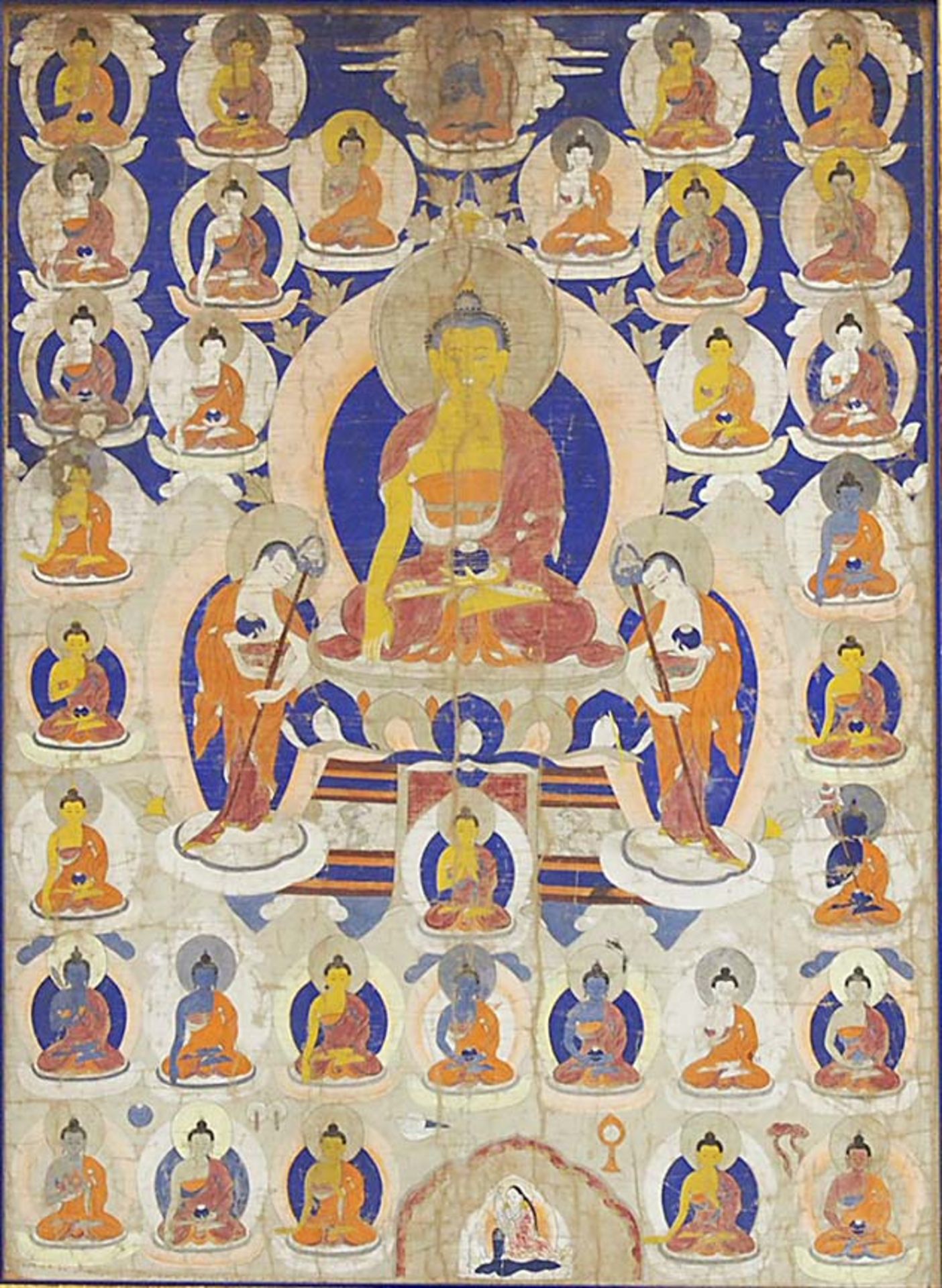 Thangka "Thronender Buddha" - Bild 2 aus 2