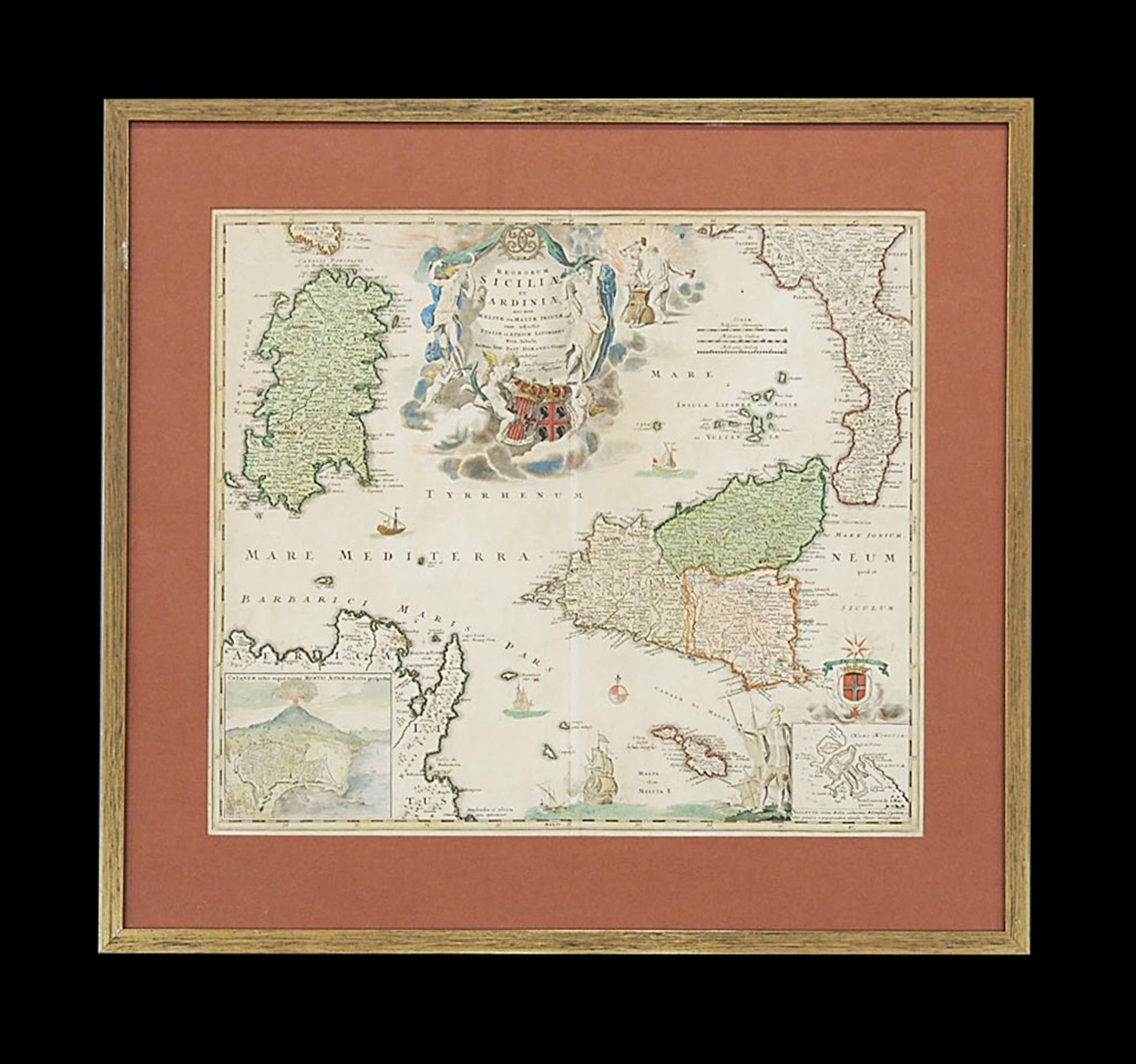 HOMANN, Johann Baptist: Regnorum Siciliae et Sardiniae..