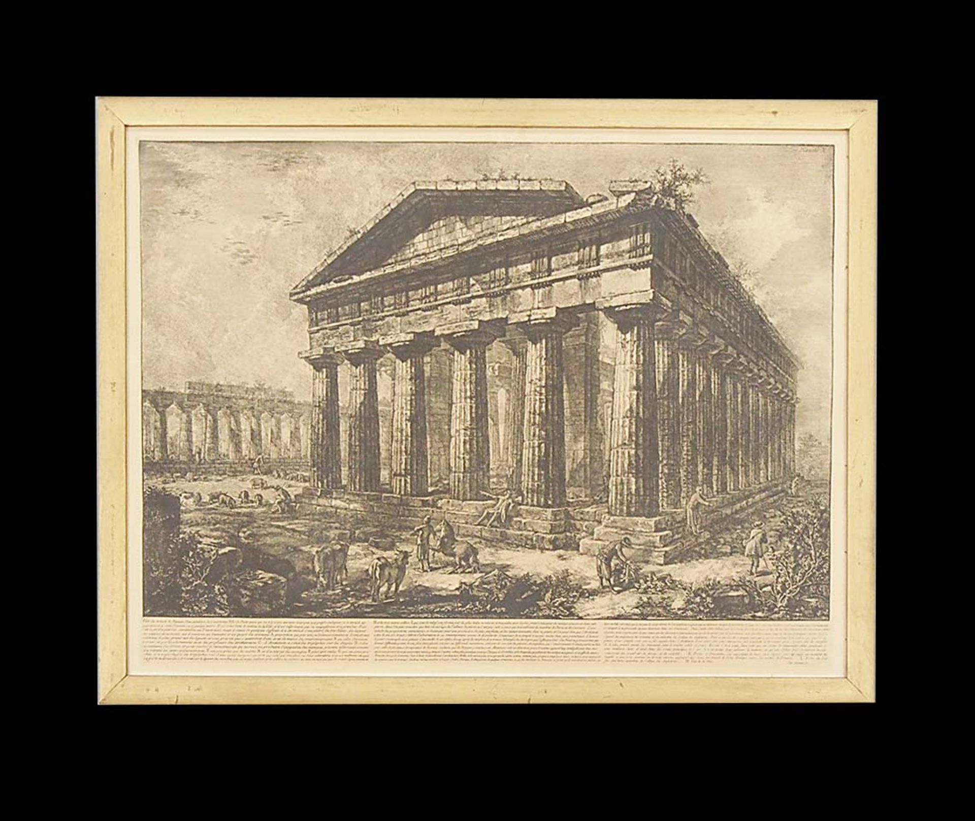 PIRANESI, GiovannI Baptista: Ansicht des Neptun-Tempels von Paestum