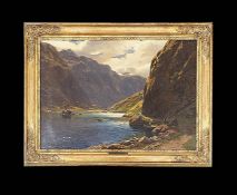 ECKENBRECHER, Themistokles von: Ausflugsdampfer in einem Fjord