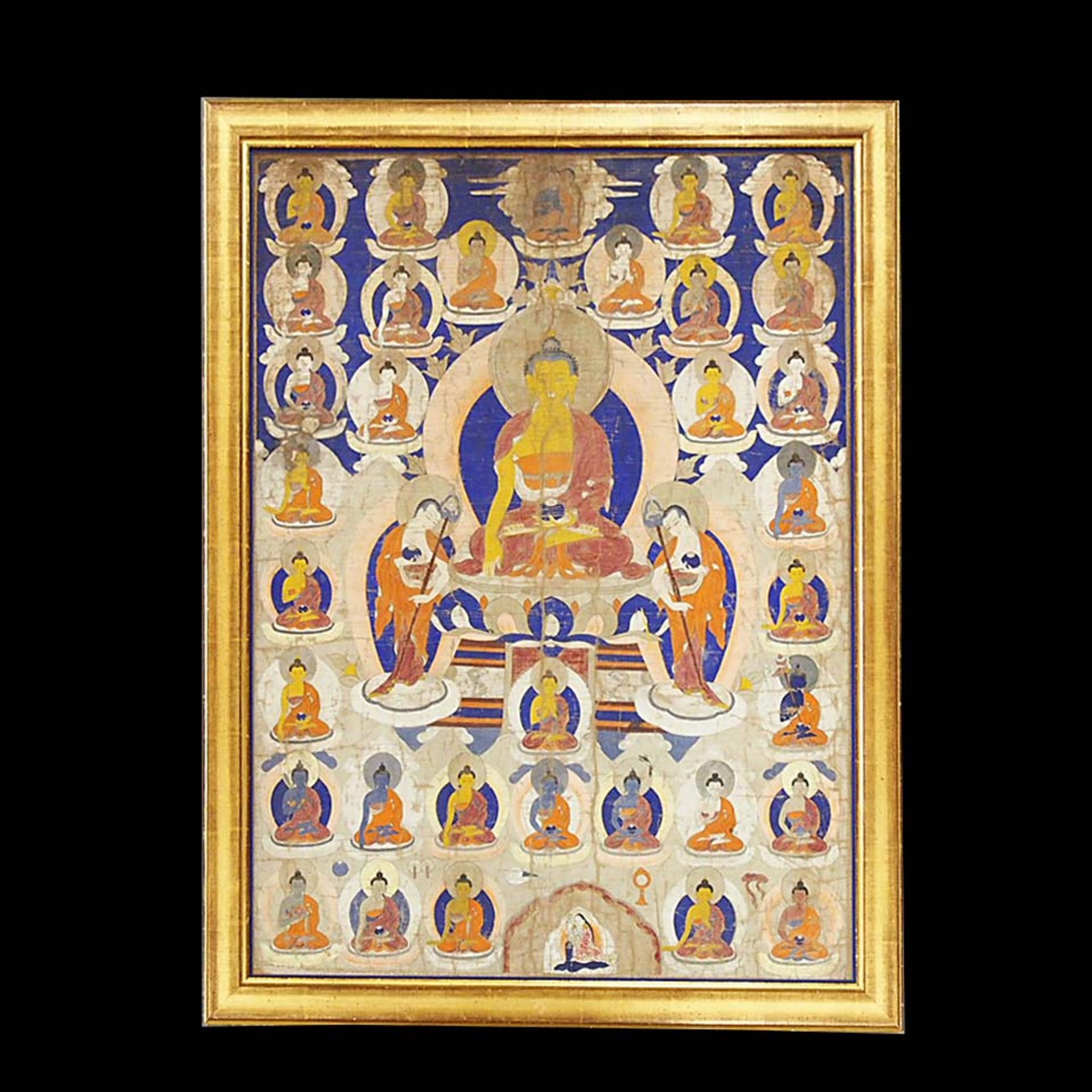 Thangka "Thronender Buddha"
