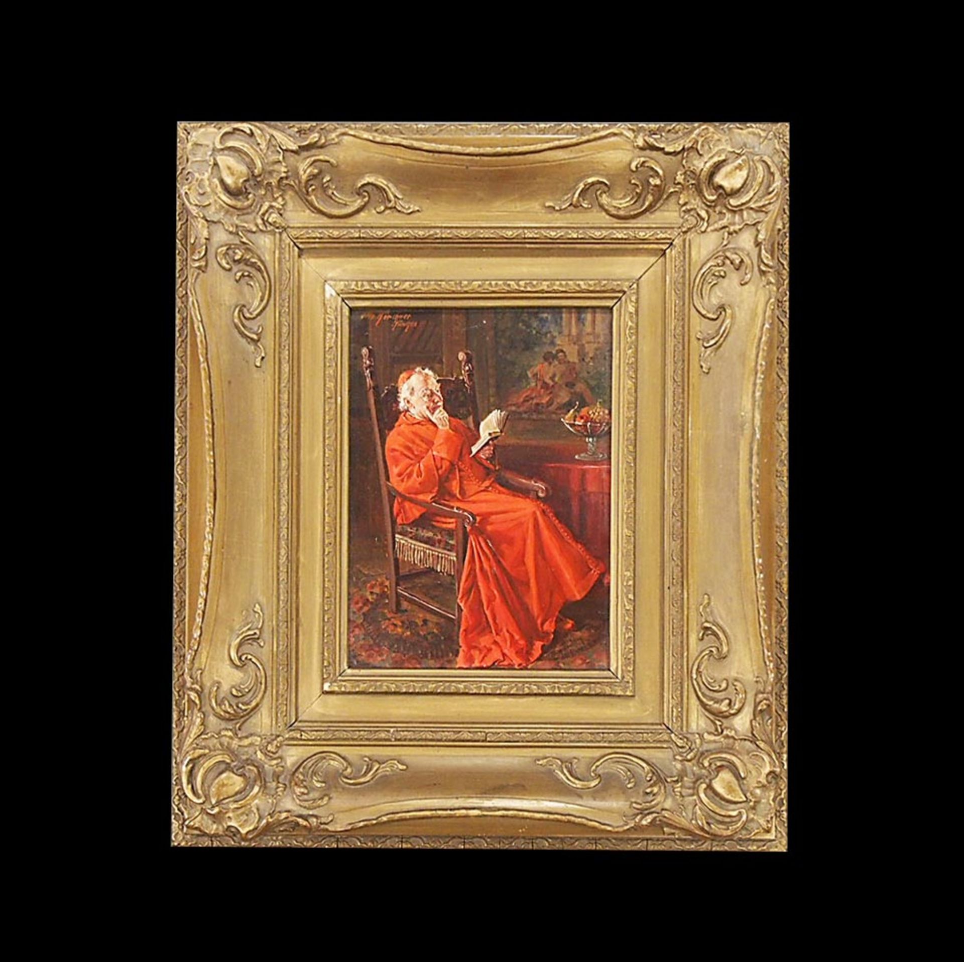 KIRCHNER, Otto: Lesender Kardinal