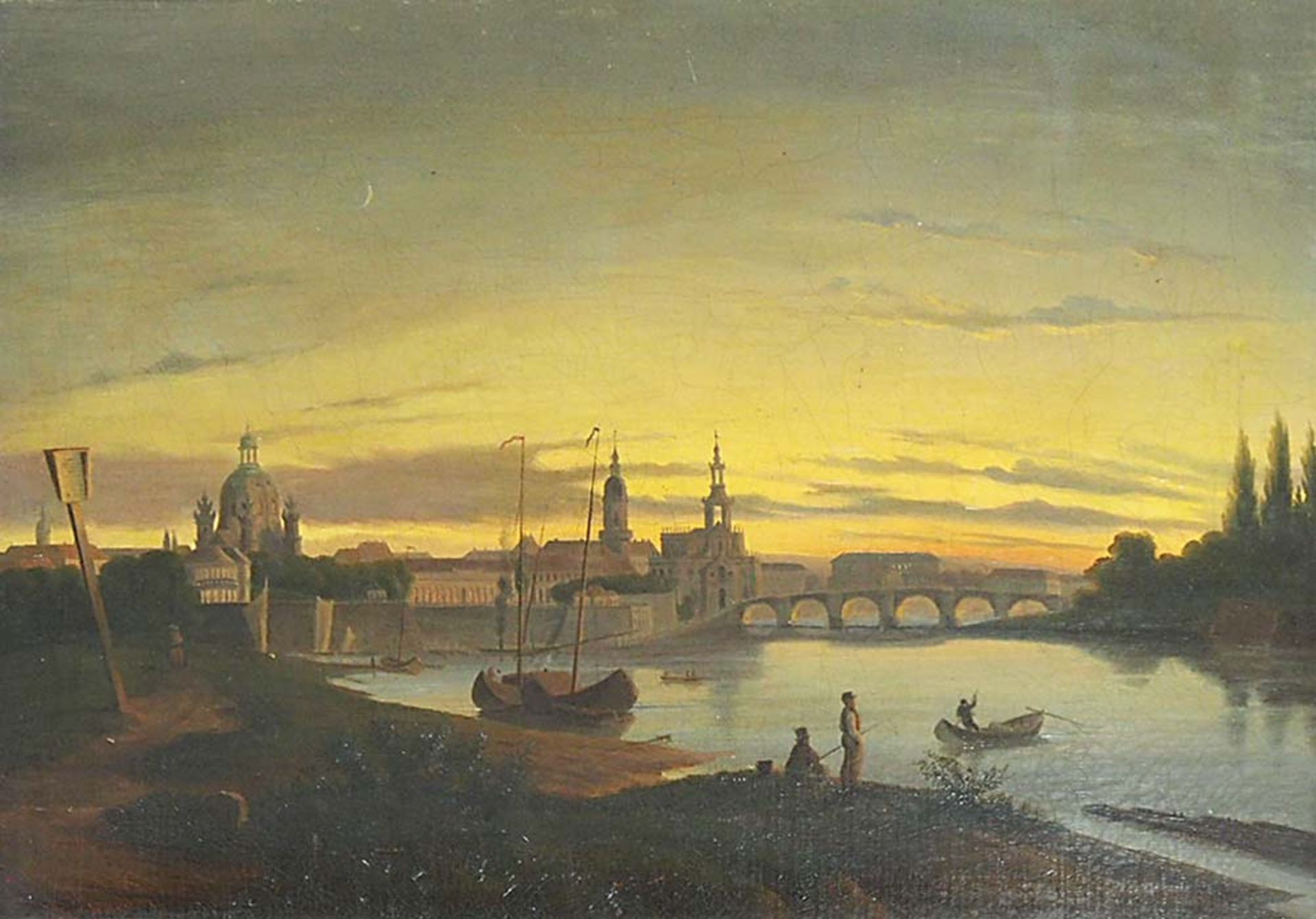 BERNHARD: Ansicht von Dresden im Abendschein - Image 2 of 2