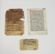 Drei Antiphonarblätter