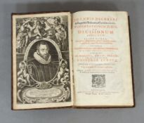 DECHKER, Johannes: Dissertationum juris, et decisionum libri duo