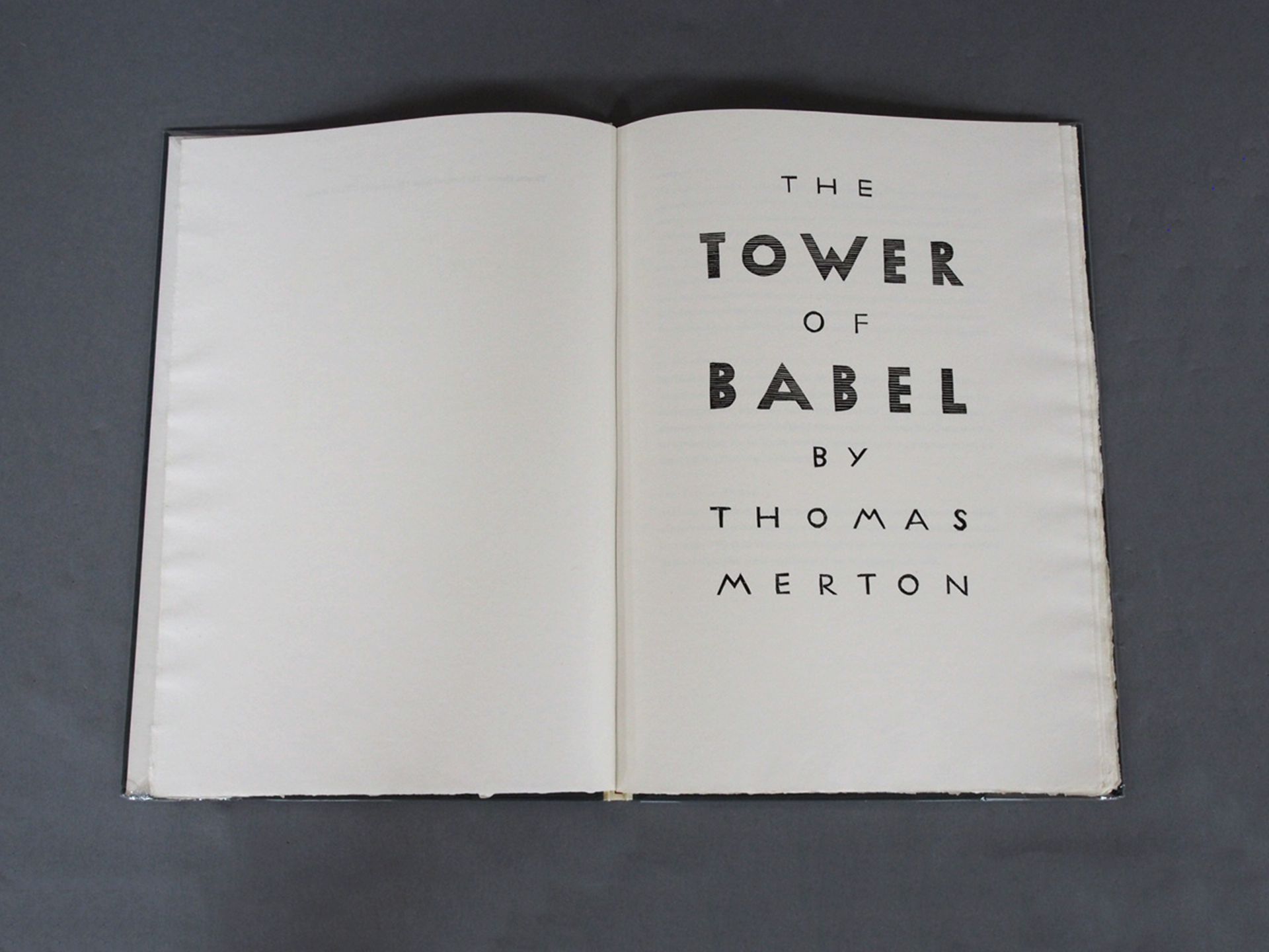 MARCKS, Gerhard: Thomas Merton - The Tower of Babel