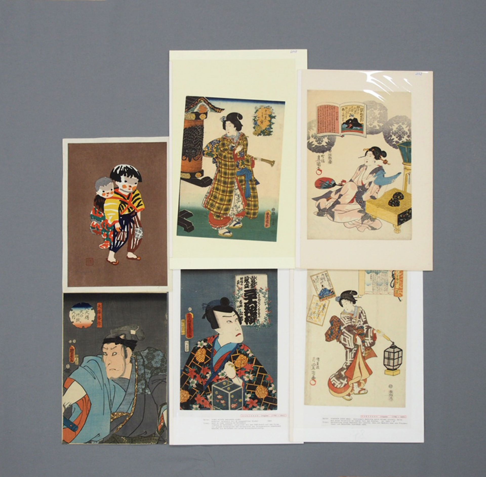 KUNISADA, Utagawa: Sechs Illustrationen