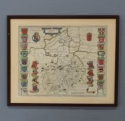 BLAEU, Johannes: Cantabrigensis Comitatus - Cambridge Shire