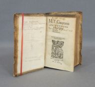 CICERO, Marcus Tullius: Alterum epistolarum volumen...