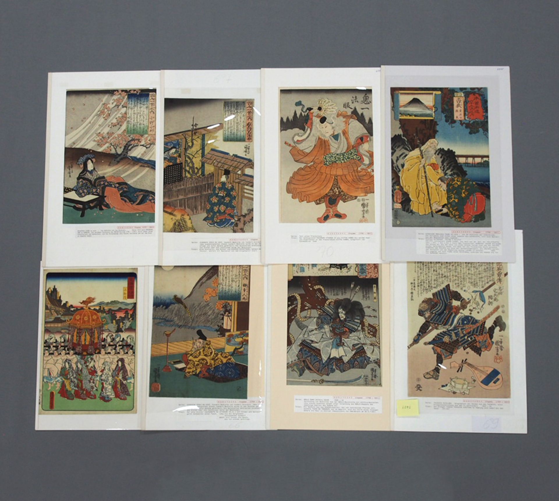 KUNIYOSHI, Utagawa: Acht Buchillustrationen