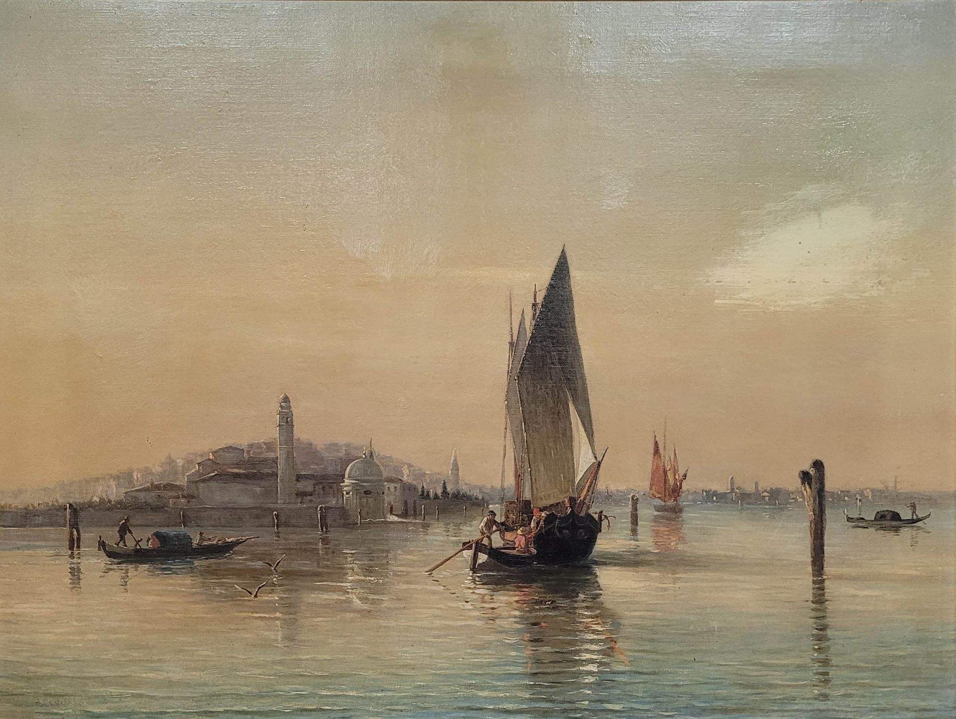 CASTELLI, Alessandro: Ansicht auf Venedig - Image 2 of 2