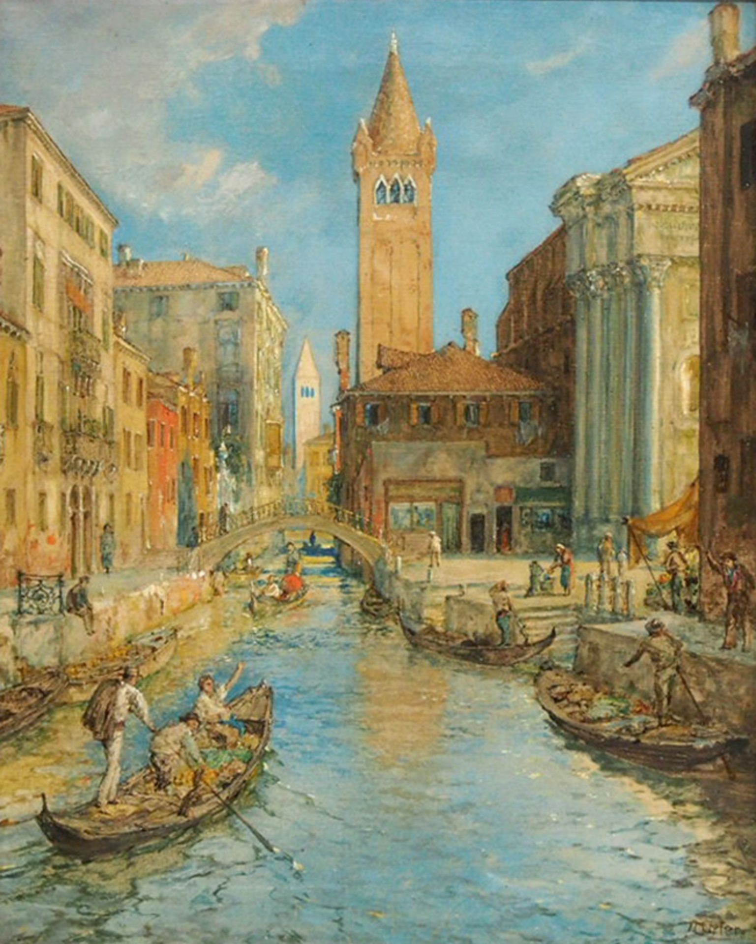 DEUTSCHER MEISTER: Ansicht von Venedig - Image 2 of 2