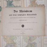Großes Konvolut Graphik 19. Jahrhundert "Rheinlandschaften"