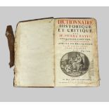 BAYLE, Pierre: Dictionnaire historique et critique