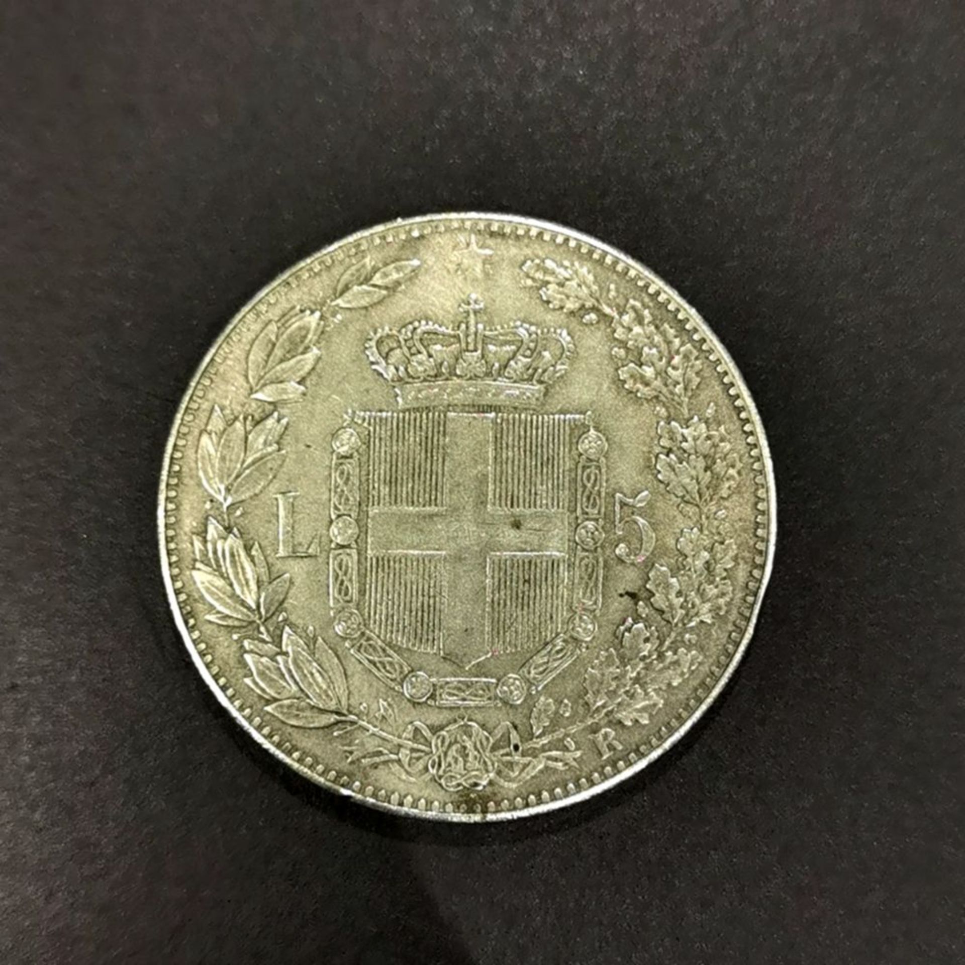5 Lire 1878 Material: Silber Gewicht: