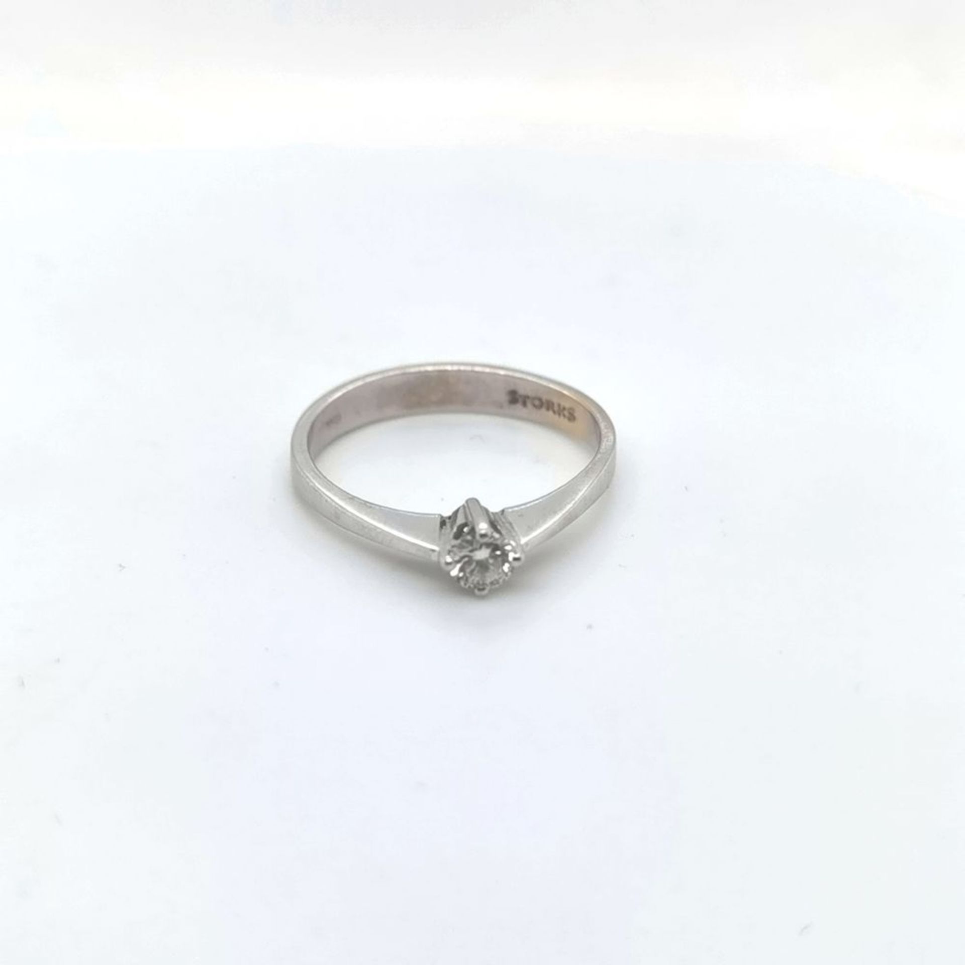 Brillant-Ring, 750 WG 7