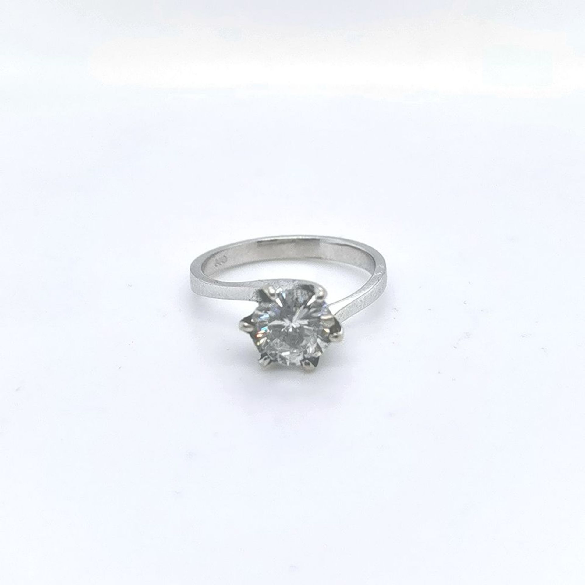 Brillant-Ring, 585 WG 1 Brill., 1,26