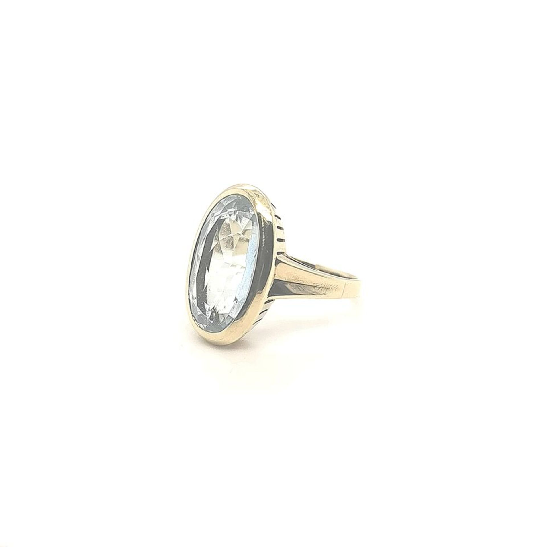 Aquamarin-Ring, 585 GG 5,4