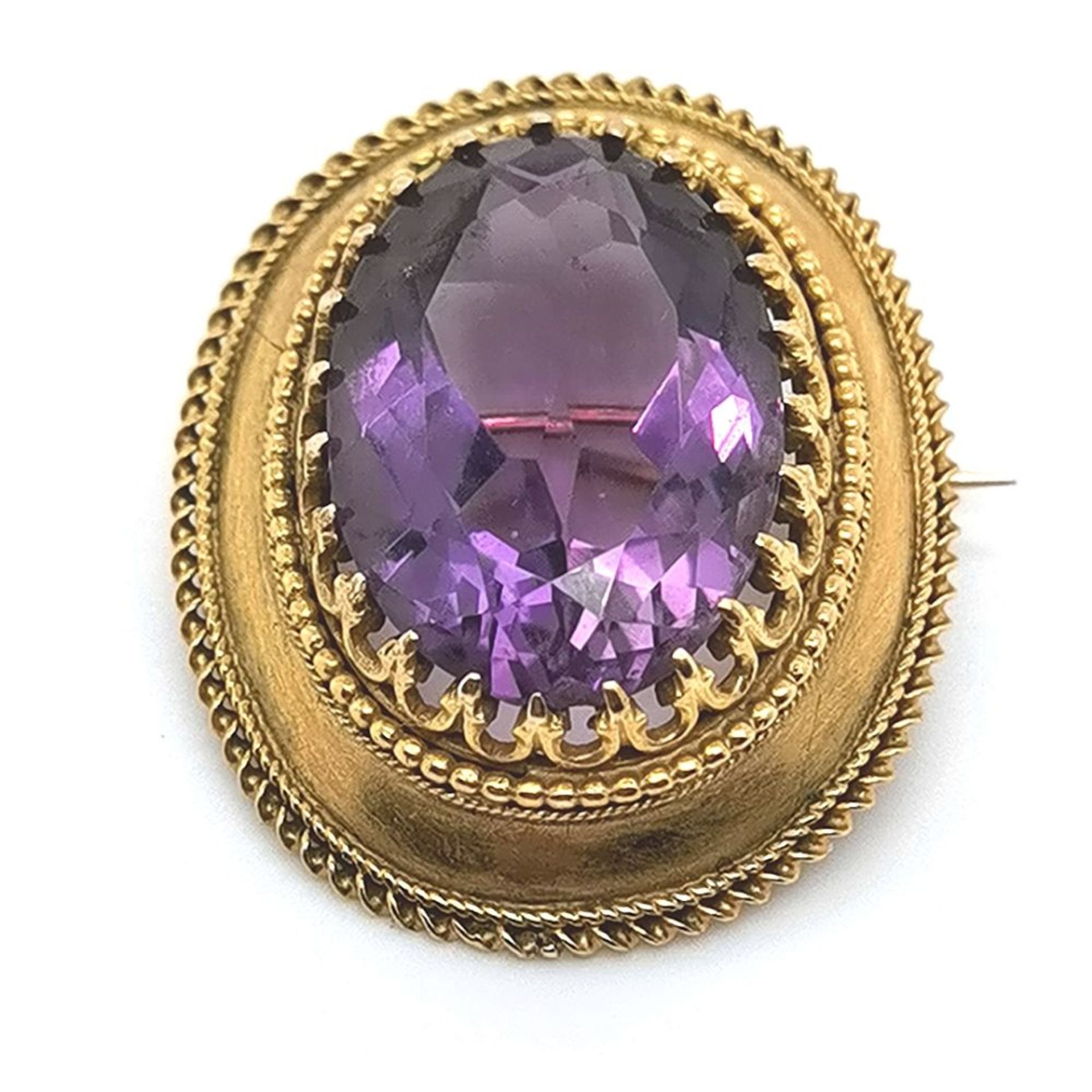 Amethyst-Brosche 585