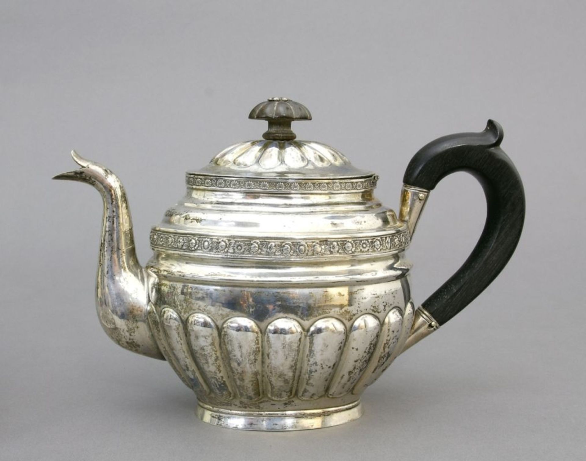 Kanne, Silber, Moskau, 1825 Bauchige,