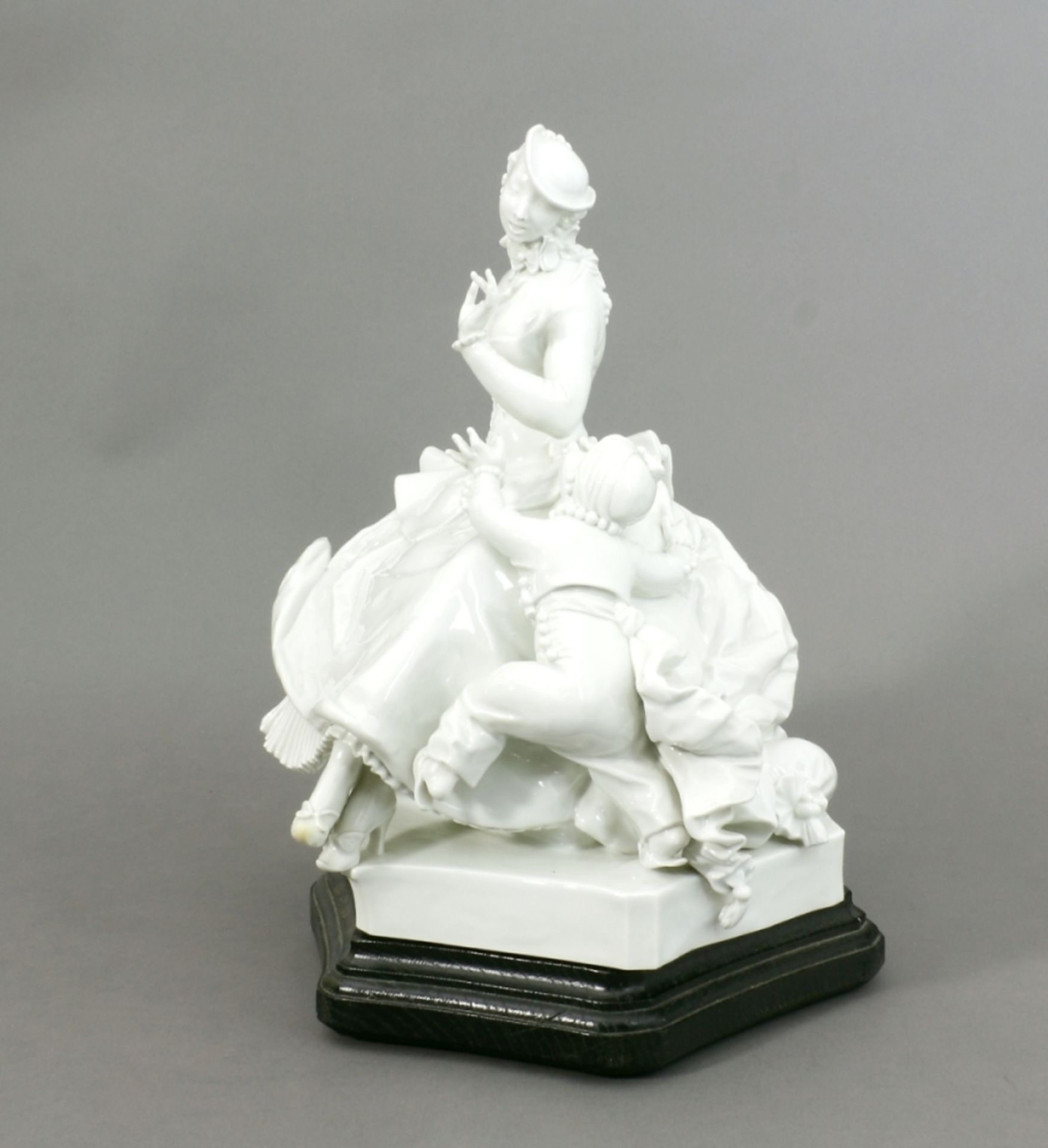 Figurengruppe, Meissen, 20. Jh. Dame - Image 2 of 7