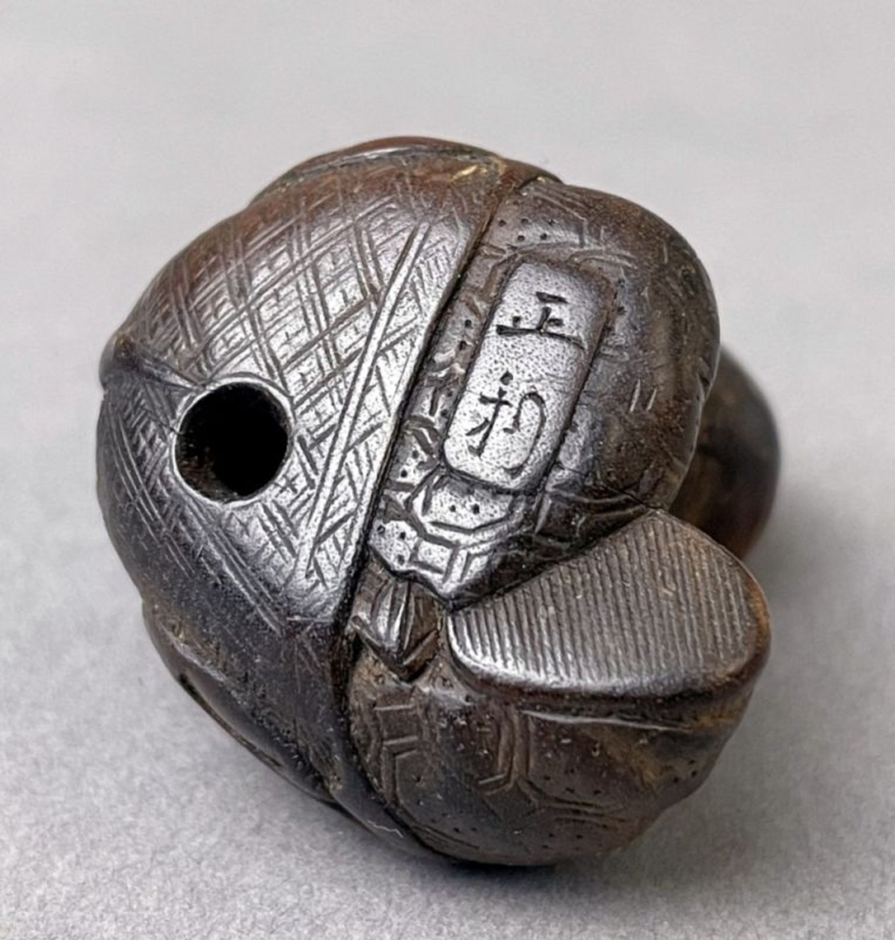 Netsuke, Buchsbaum, Japan, 19. Jh. - Bild 3 aus 3