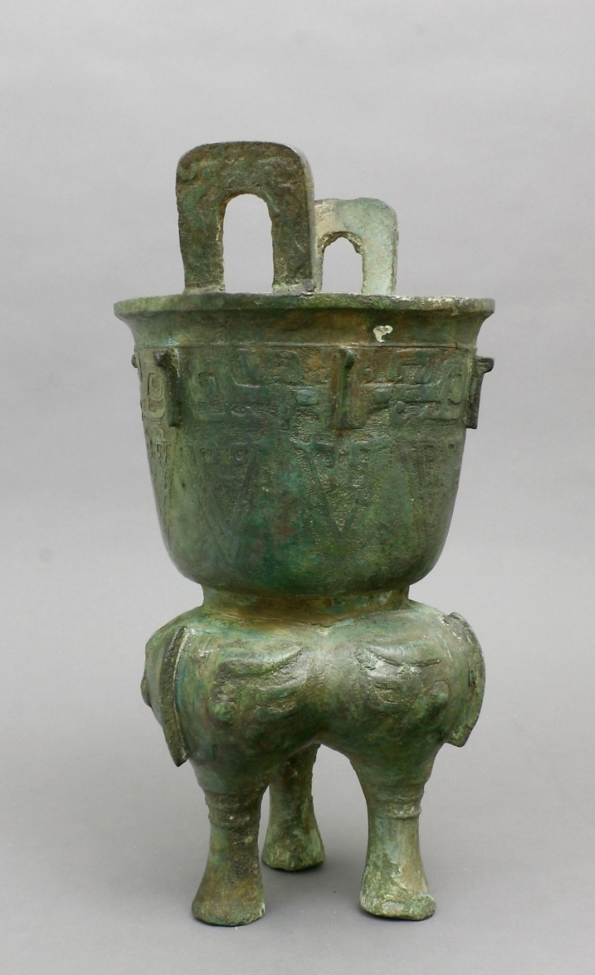 China, Gefäß, Xian, Bronze, Ende - Bild 2 aus 4