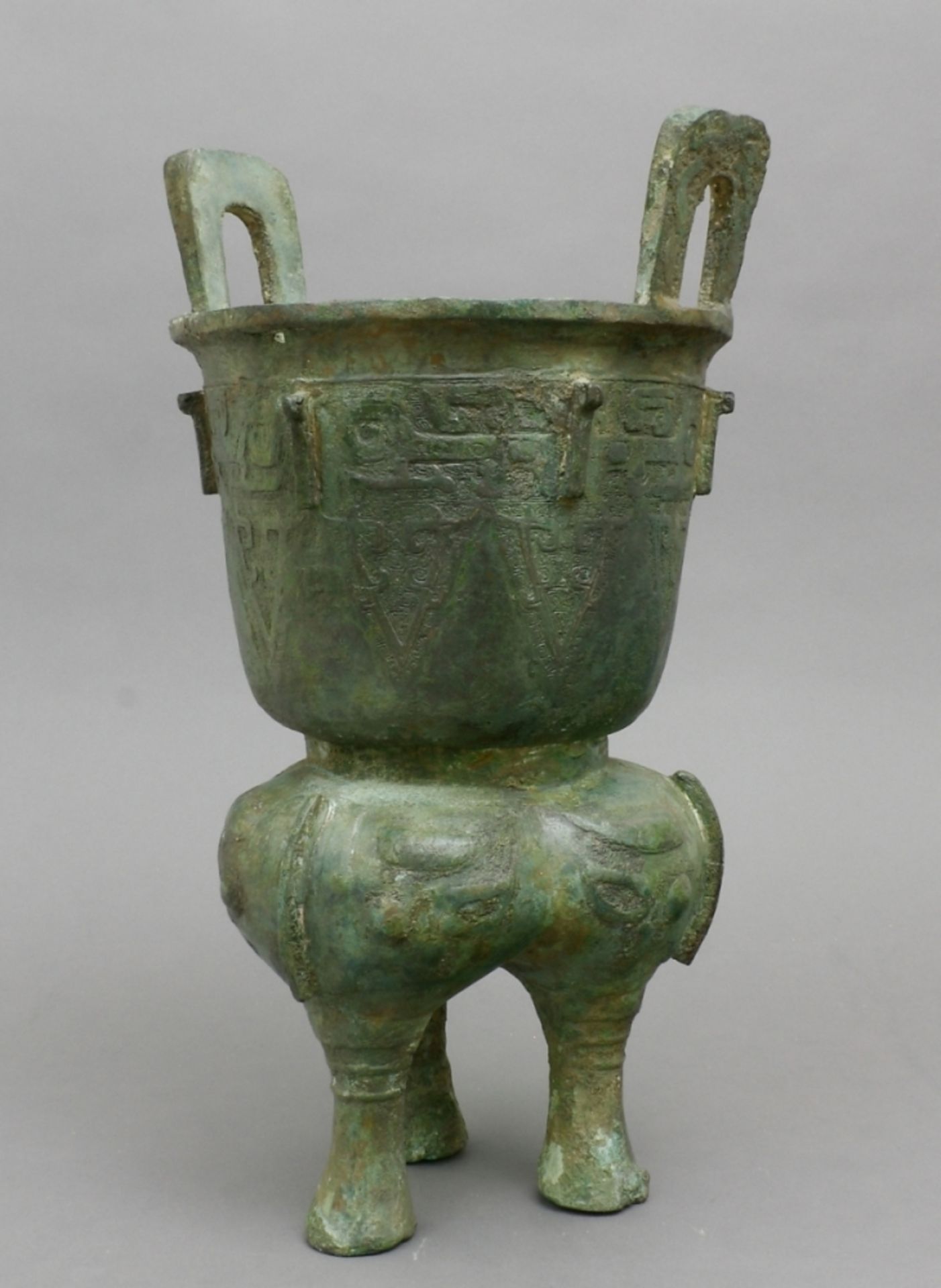 China, Gefäß, Xian, Bronze, Ende - Bild 3 aus 4