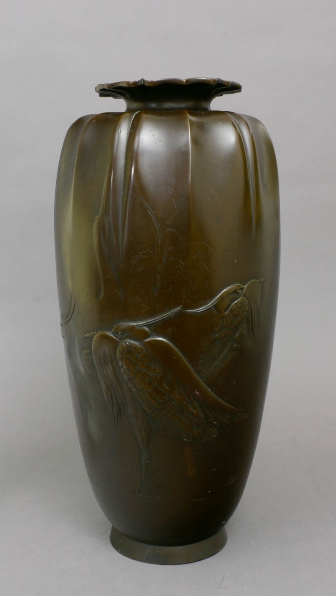 Japan, Vase, Bronze, spätes 19. Jh.