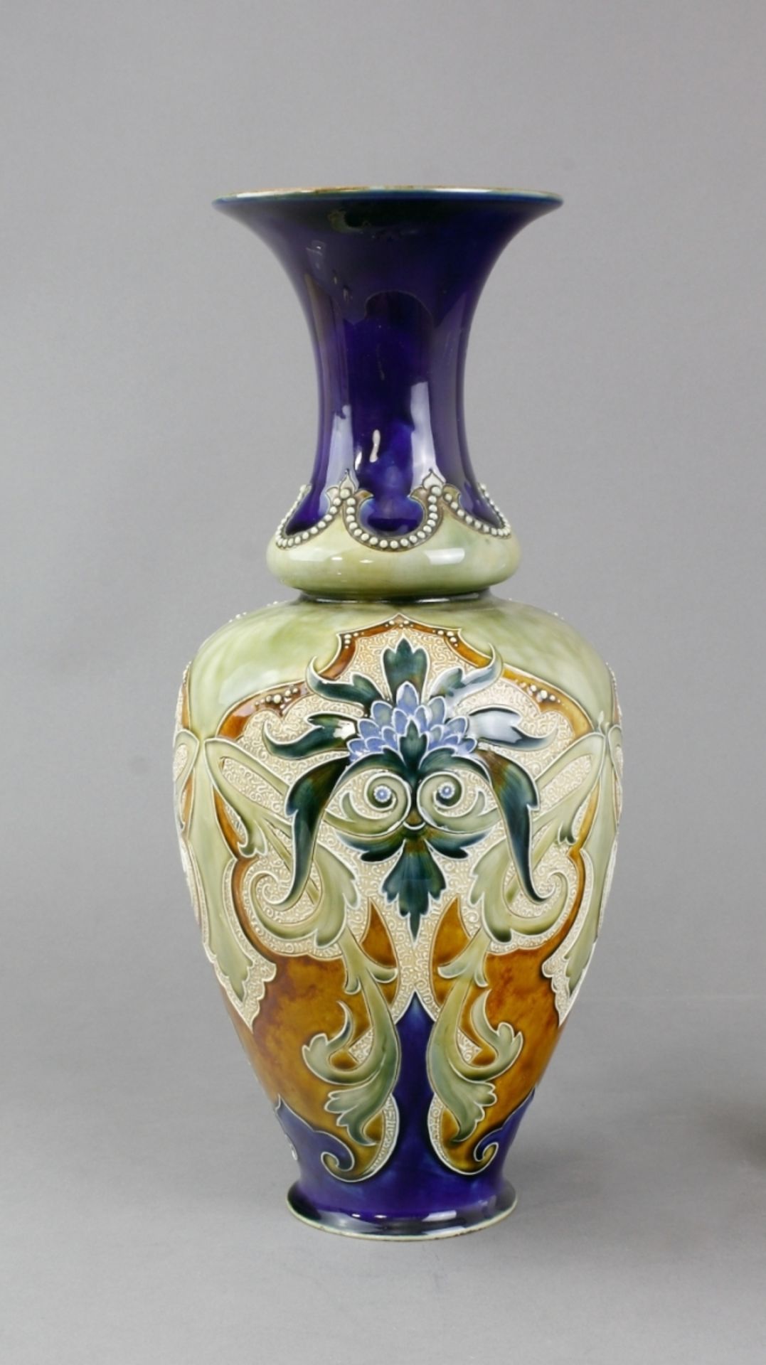 Vase, Majolika, Doulton Lambeth, - Image 2 of 3