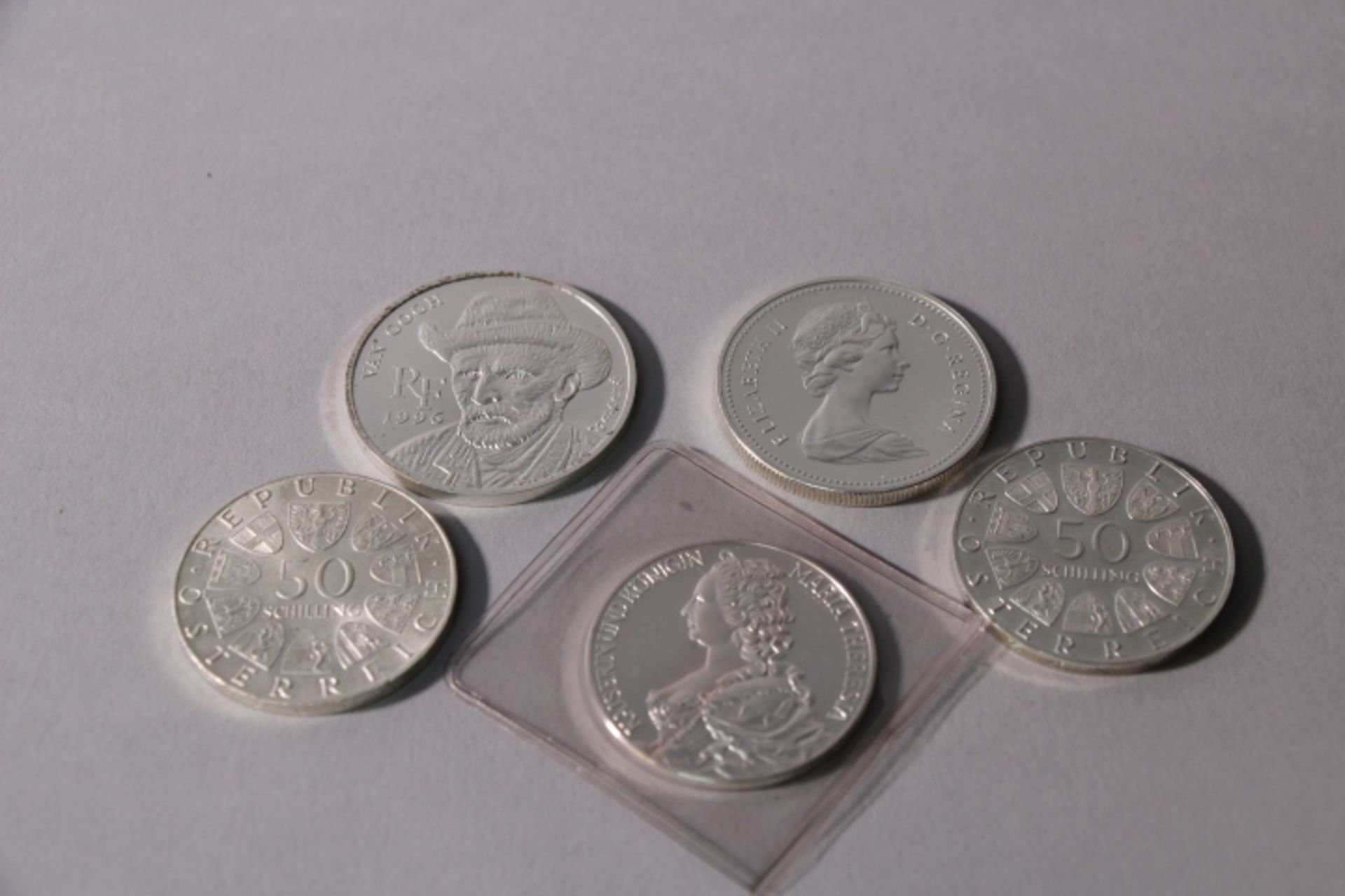 5 Silbermünzen